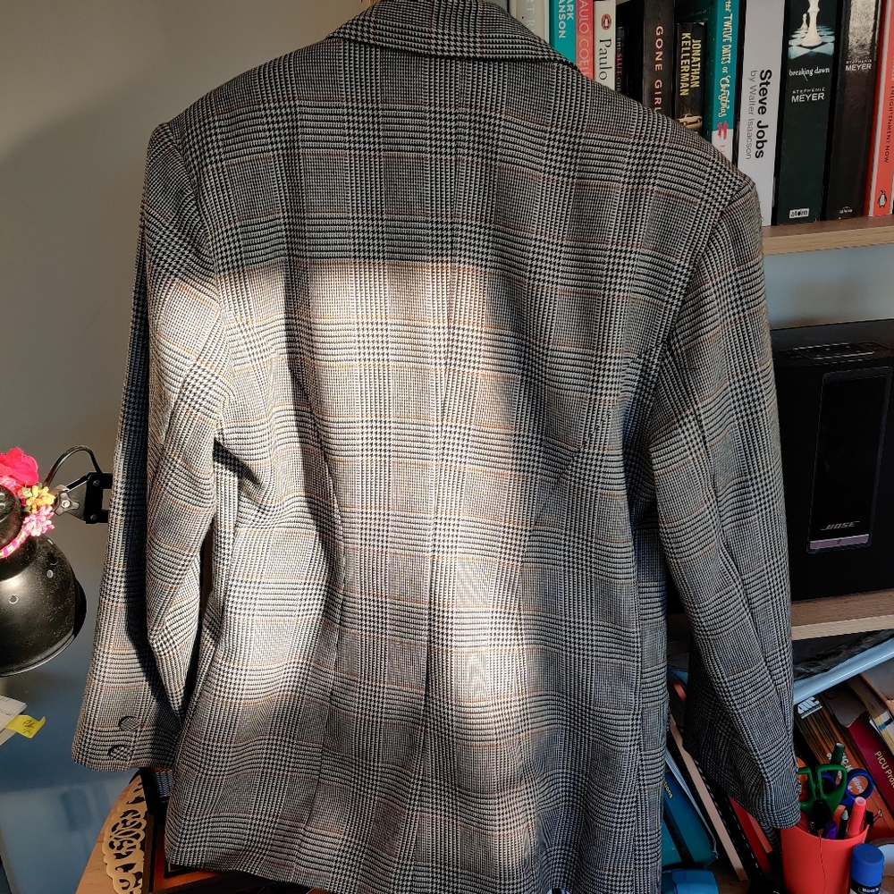 🍁Host PICK🍁VINTAGE Houndstooth 80s blazer - Picture 6 of 9